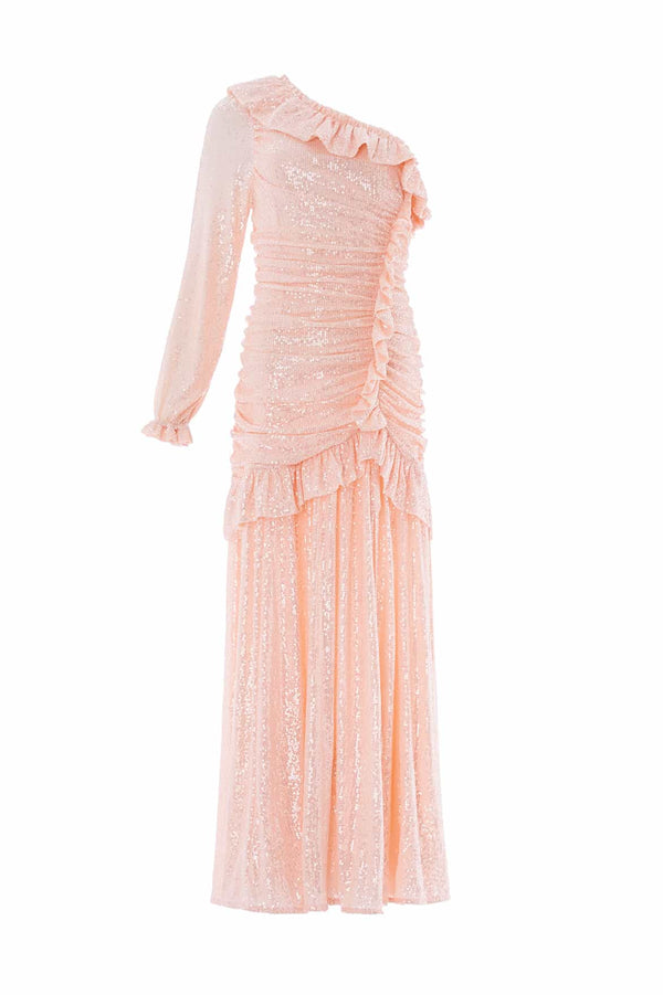 Needle & Thread Alessia One-Shoulder Gown