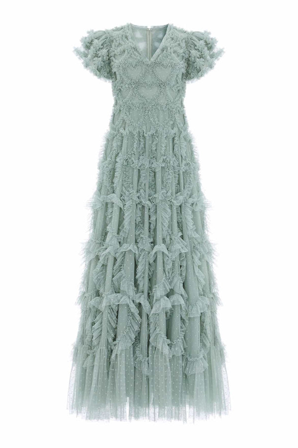 Needle & Thread Amorette V-Neck Gown