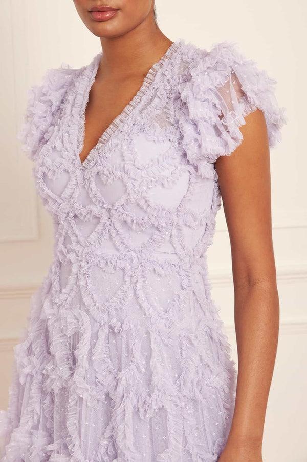 Needle & Thread Amorette V-Neck Gown