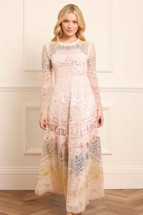 needle & thread Angeline Sequin Gown