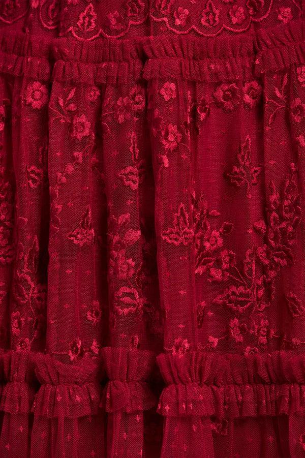 Needle & Thread Autumn Lace Long Sleeve Ankle Gown