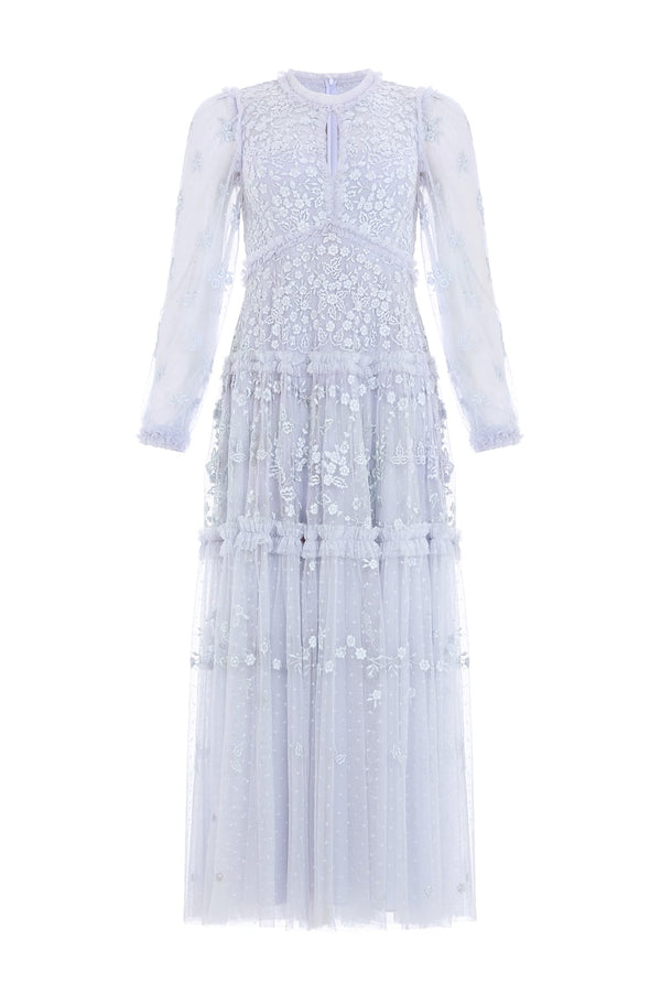 Needle & Thread Autumn Lace Long Sleeve Ankle Gown