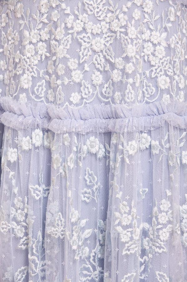 Needle & Thread Autumn Lace Long Sleeve Ankle Gown