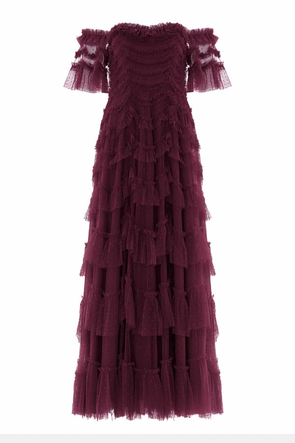 Needle & Thread Aviana Off-Shoulder Gown