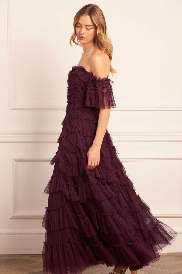 Needle & Thread Aviana Off-Shoulder Gown