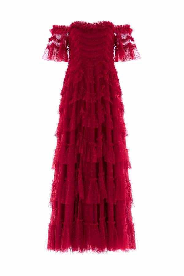 Needle & Thread Aviana Off-Shoulder Gown