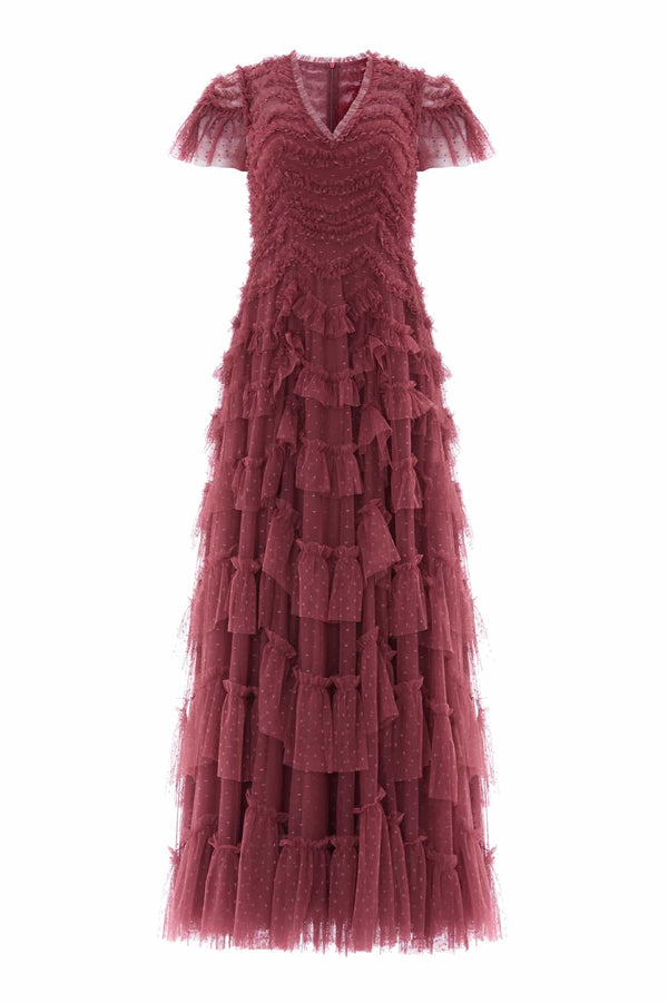 Needle & Thread Aviana V-Neck Gown