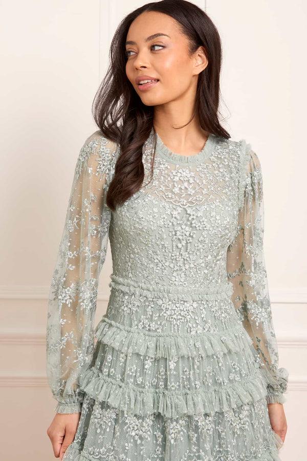 Needle & Thread Blossom Lace Ankle Gown