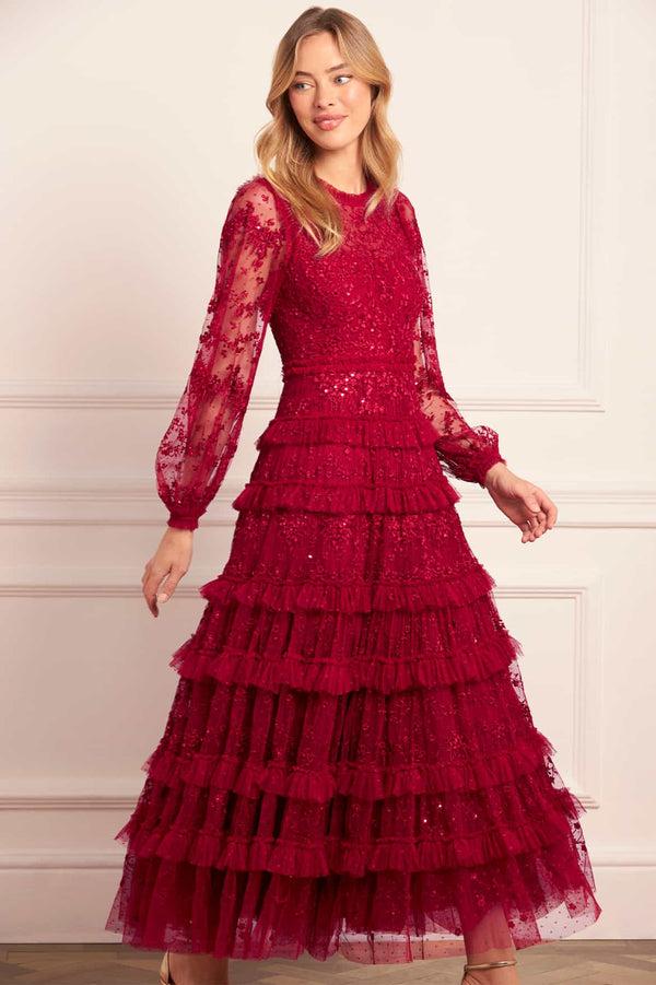 needle & thread Blossom Lace Ankle Gown