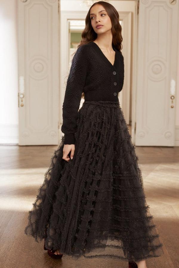 needle & thread Bow Stitch Cropped Cardigan