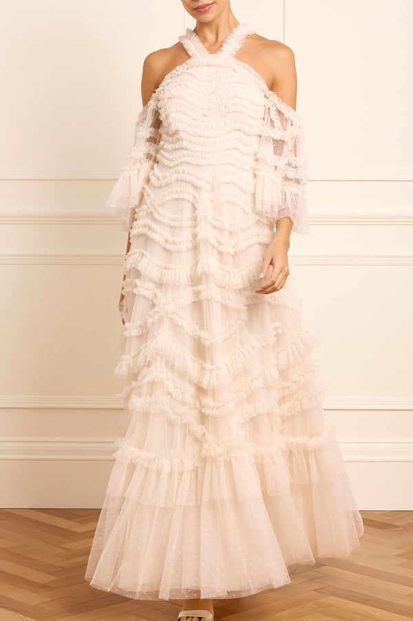 Needle & Thread Bronte Off-Shoulder Gown