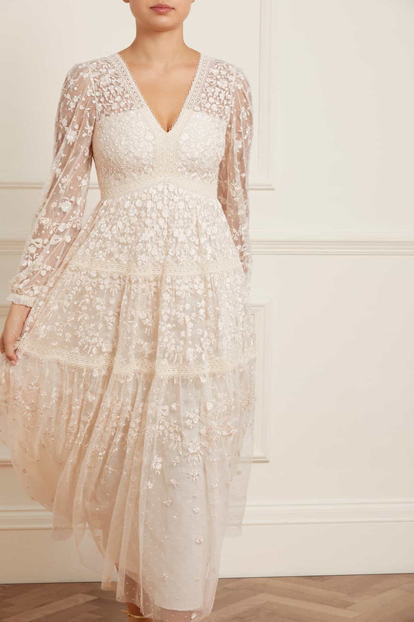 needle & thread Celestia Ribbon Ankle Gown