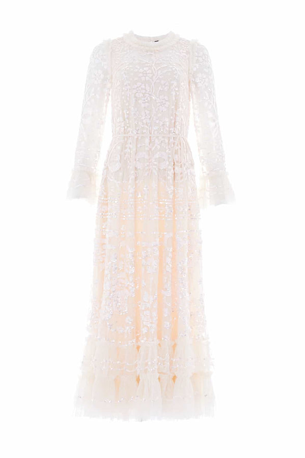 Needle & Thread Celia Long Sleeve Ankle Gown