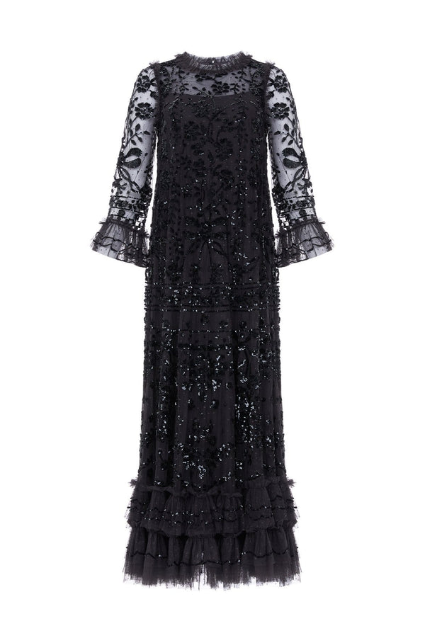 Needle & Thread Celia Long Sleeve Ankle Gown