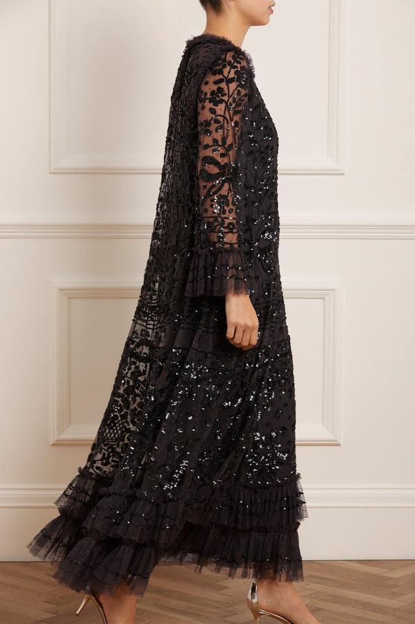 Needle & Thread Celia Long Sleeve Ankle Gown