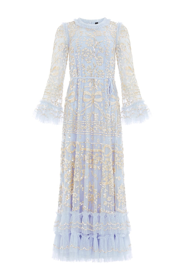 Needle & Thread Celia Long Sleeve Ankle Gown