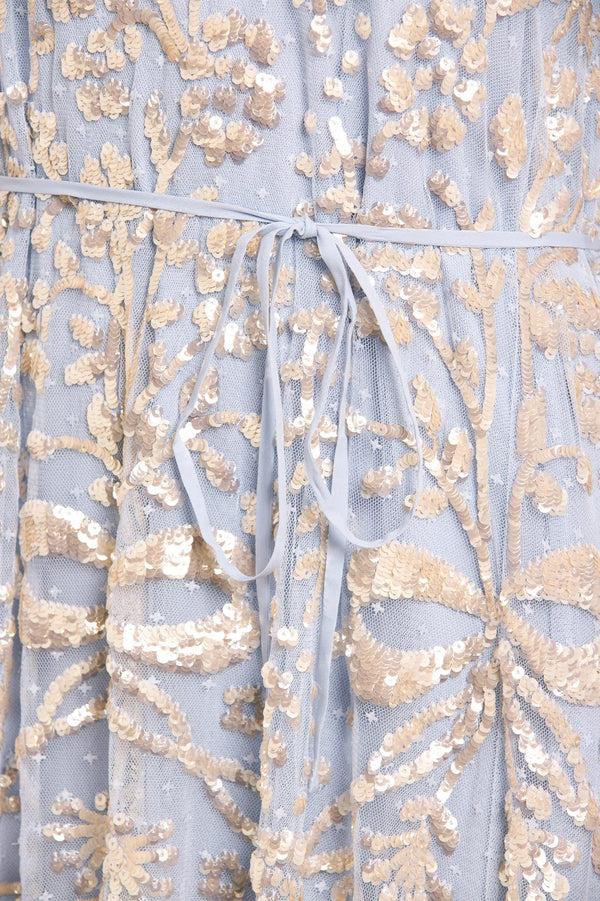 Needle & Thread Celia Long Sleeve Ankle Gown