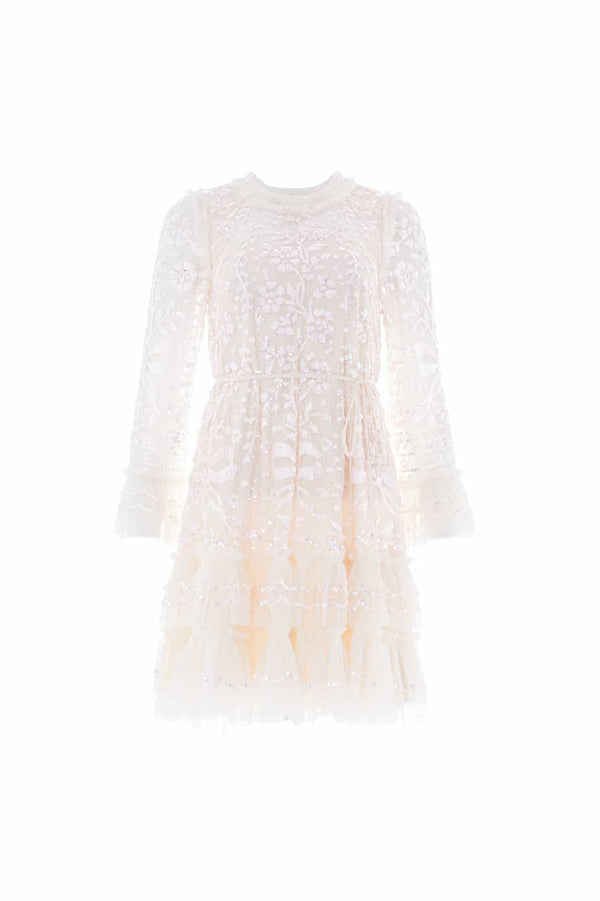 Needle & Thread Celia Long Sleeve Mini Dress