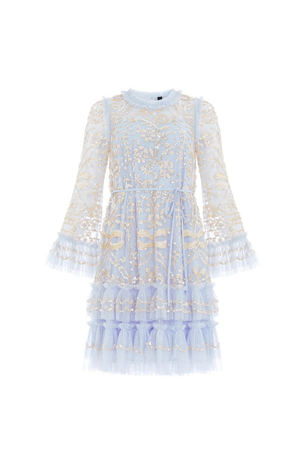 Needle & Thread Celia Long Sleeve Mini Dress