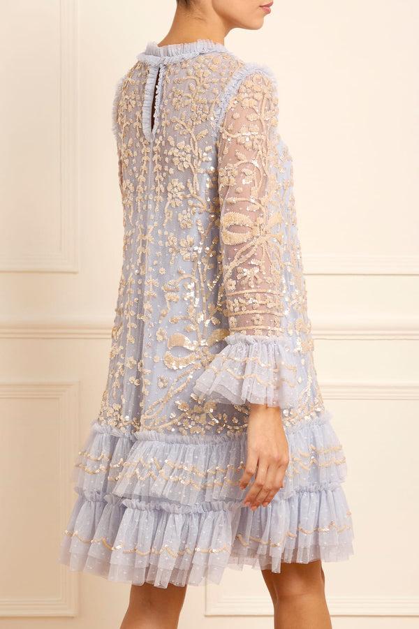 Needle & Thread Celia Long Sleeve Mini Dress