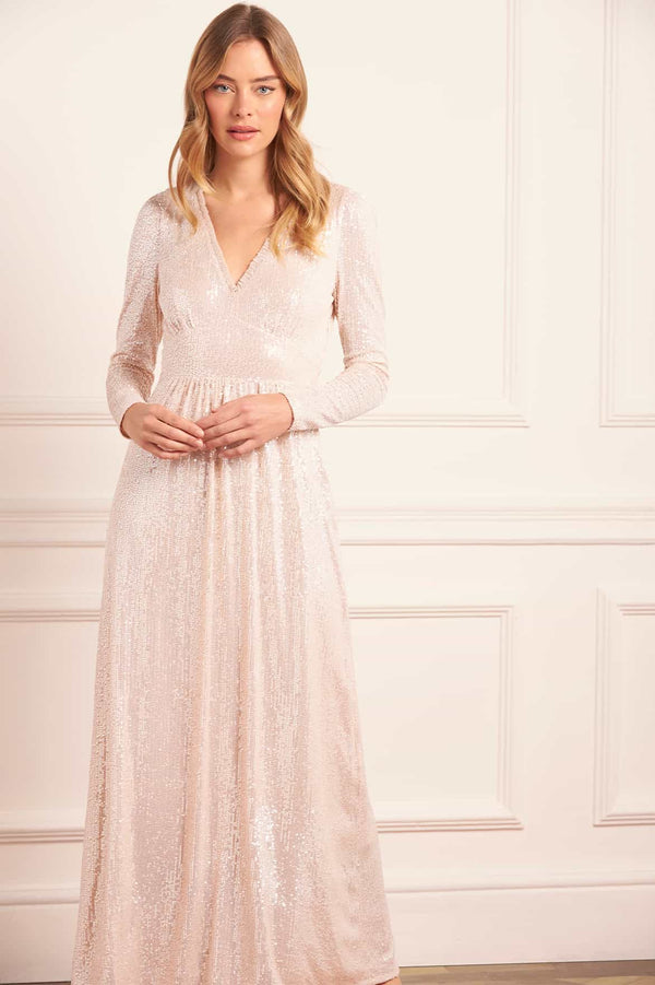 needle & thread Chelsea V-Neck Gown