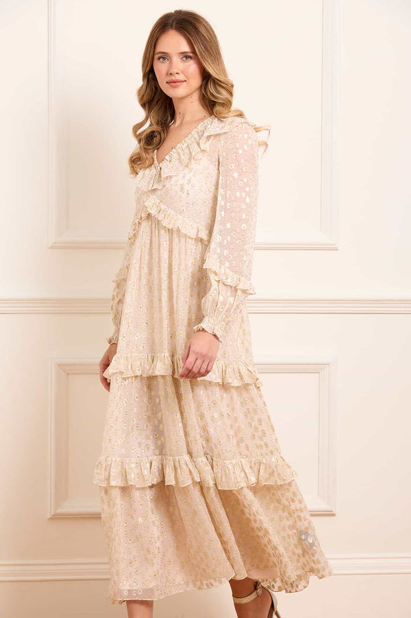 needle & thread Cherie Lurex Ankle Gown