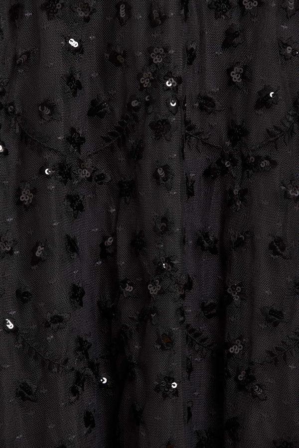 Needle & Thread Clover Cape Sleeve Ankle Gown