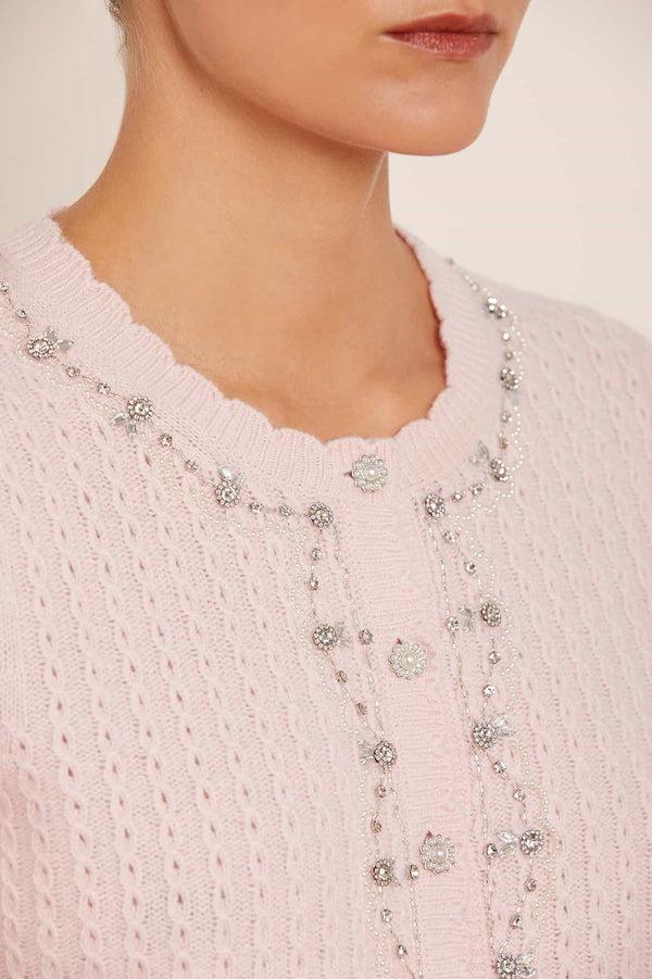 Needle & Thread Crystal Border Short Cardigan