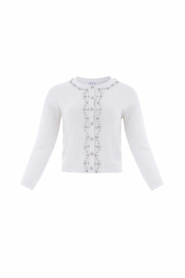 Needle & Thread Crystal Border Short Cardigan