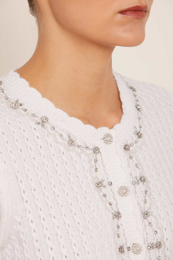 Needle & Thread Crystal Border Short Cardigan