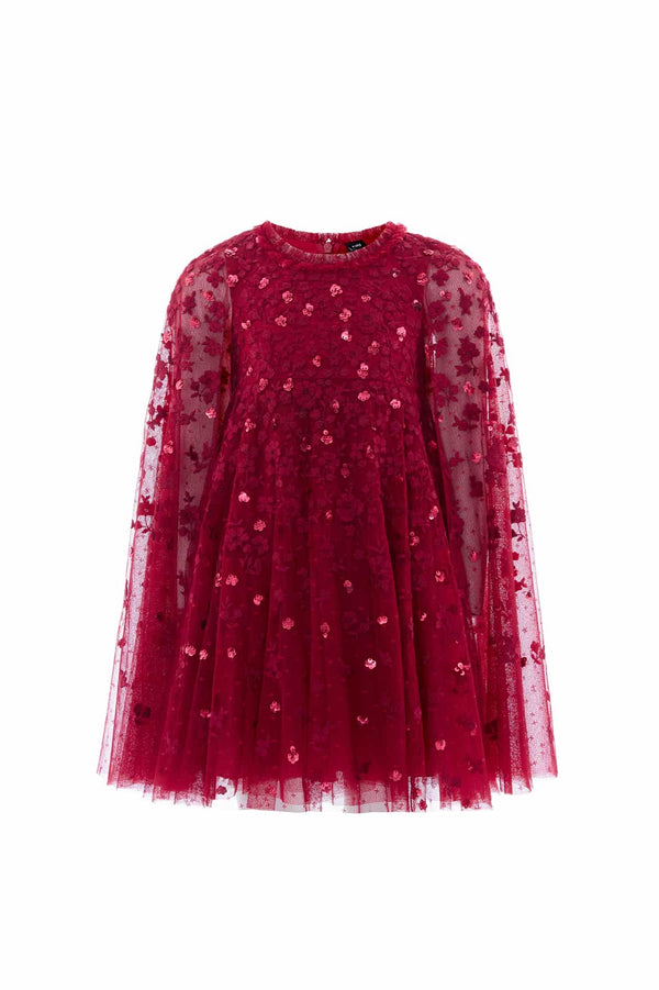 Needle & Thread Dahlia Ditsy Cape Kids Dress