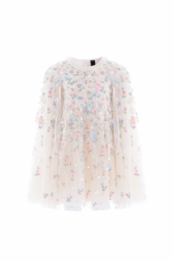 Needle & Thread Dahlia Ditsy Cape Kids Dress