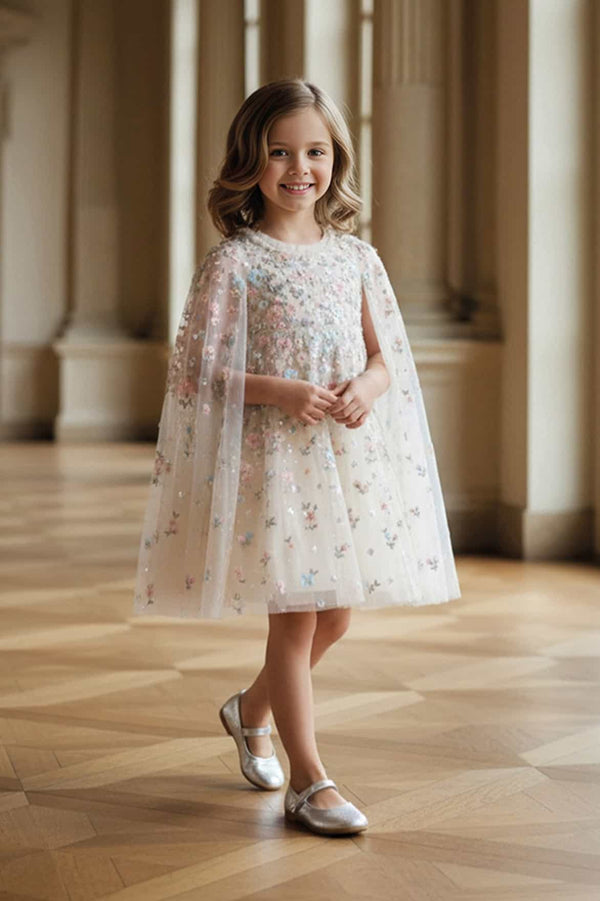 needle & thread Dahlia Ditsy Cape Kids Dress