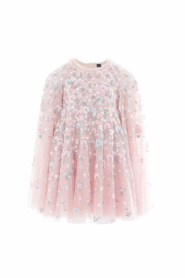 Needle & Thread Dahlia Ditsy Cape Kids Dress