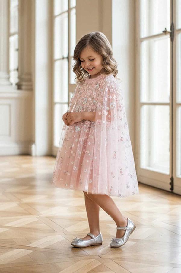 needle & thread Dahlia Ditsy Cape Kids Dress