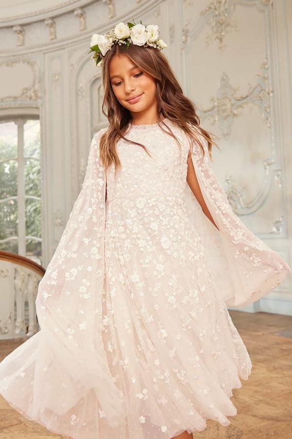 needle & thread Dahlia Ditsy Cape Kids Dress