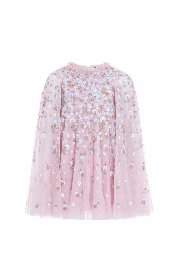 Needle & Thread Dahlia Ditsy Cape Kids Dress