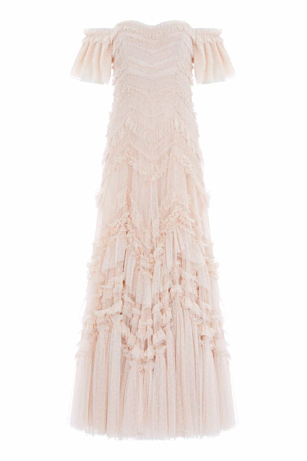 Needle & Thread Elia Off-Shoulder Gown