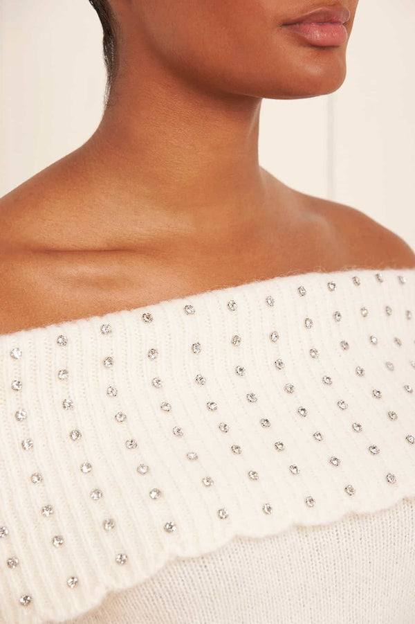 Needle & Thread Embellished Bardot Jumper