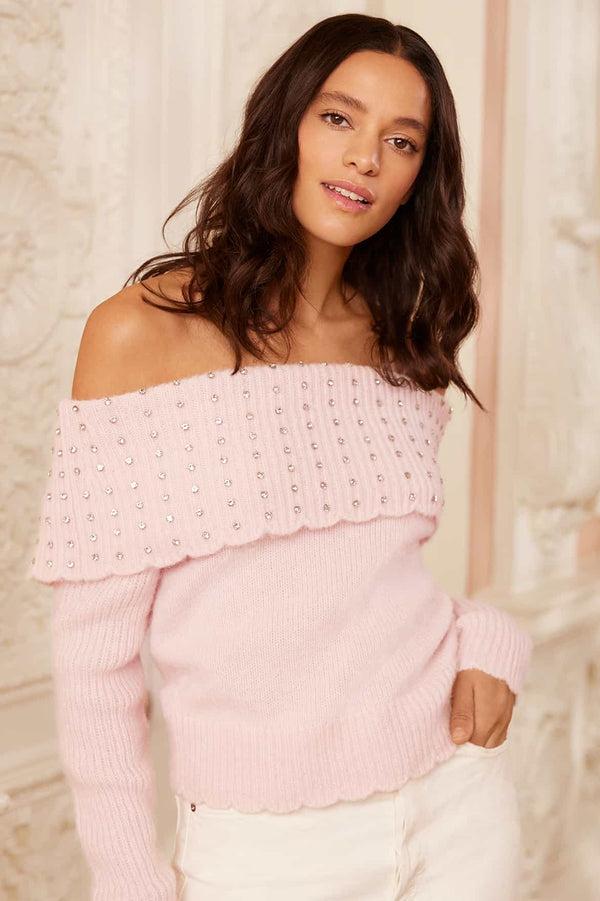 needle & thread Embellished Bardot Jumper