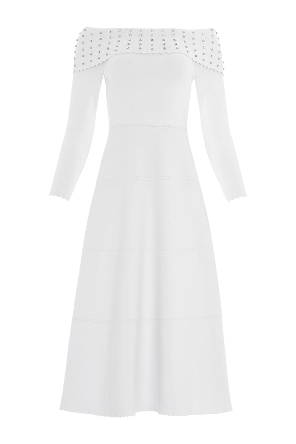 Needle & Thread Embellished Bardot Knit Gown