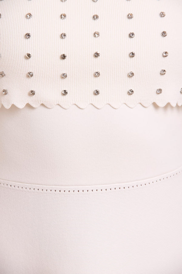 Needle & Thread Embellished Bardot Knit Gown