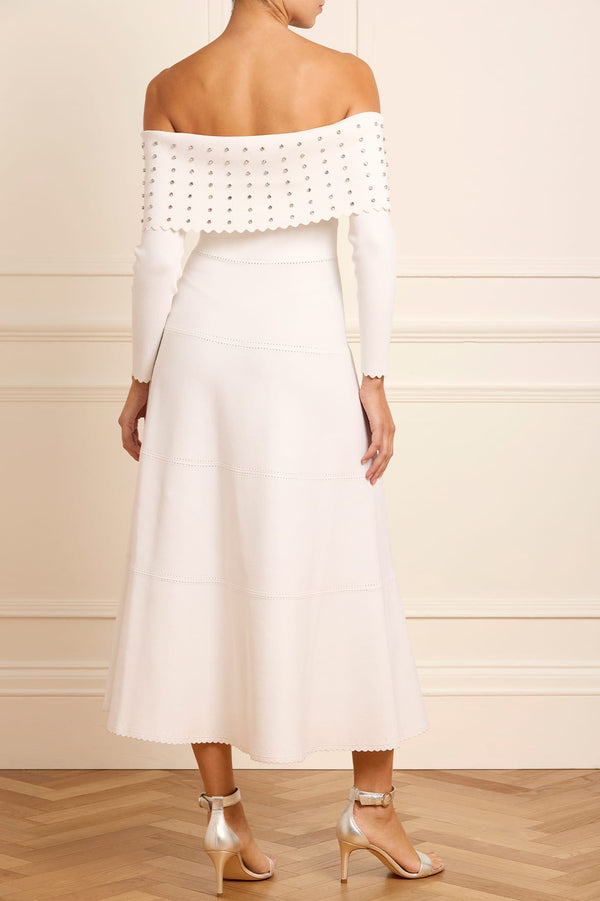 Needle & Thread Embellished Bardot Knit Gown