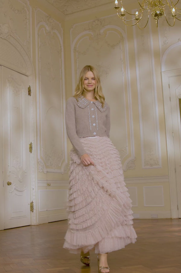 Needle & Thread Embellished Collar Short Cardigan