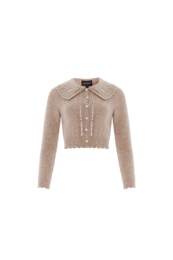 Needle & Thread Embellished Collar Short Cardigan