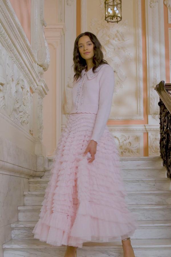 Needle & Thread Embellished Collar Short Cardigan