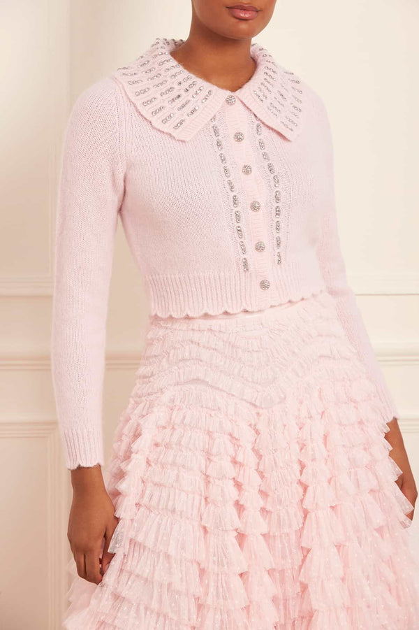needle & thread Embellished Collar Short Cardigan