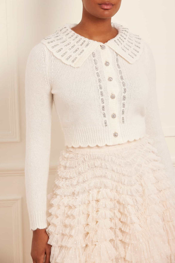 Needle & Thread Embellished Collar Short Cardigan