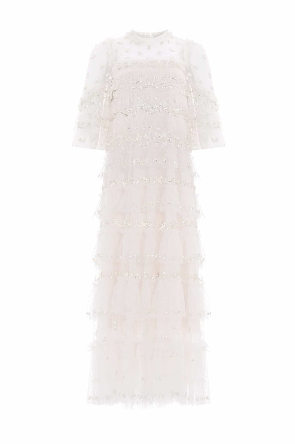 Needle & Thread Emily Lace Ankle Gown