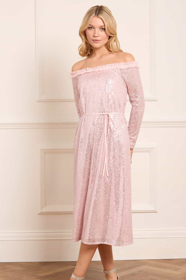 Needle & Thread Esme Off-Shoulder Ballerina Dress